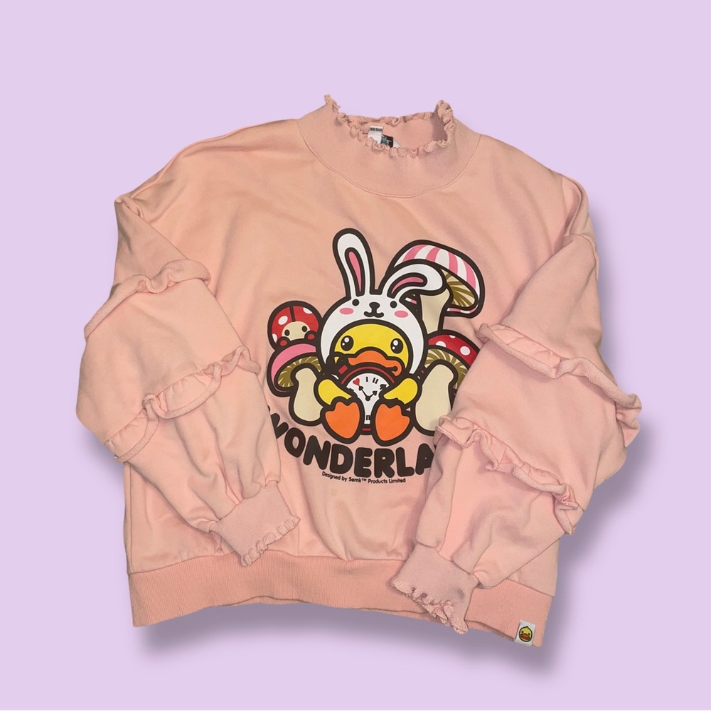 Pink Wonderland Graphic Sweatshirt